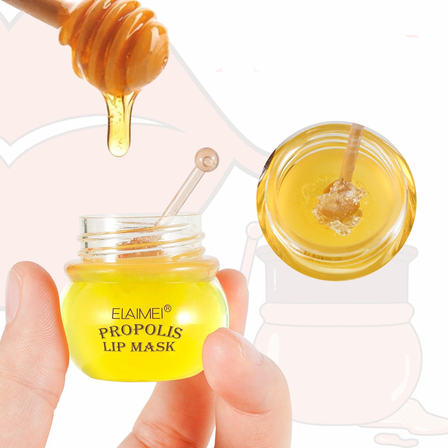 Removing Dead Skin From Peach And Honey Lip Mask