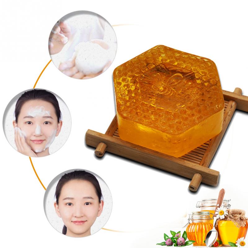 100g Handmade Soap Essential Oil Moisturizing Unique Smell Natural Bath Body Skin Care Deep Cleansing Honey Soap