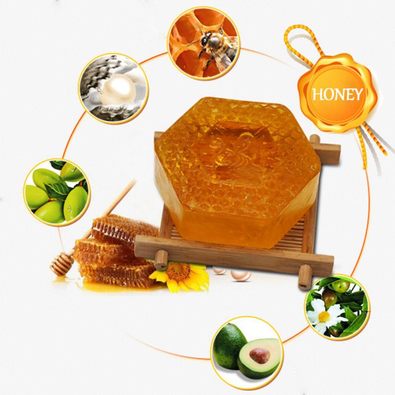 100g Handmade Soap Essential Oil Moisturizing Unique Smell Natural Bath Body Skin Care Deep Cleansing Honey Soap