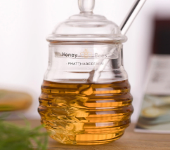 Light Luxury Transparent Exquisite Export Honey Jar Small Jam Jar