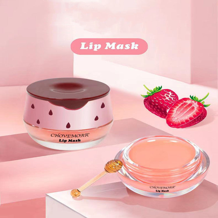 First Mo Strawberry Honey Moisturizing And Nourishing Lip Balm Fade Lip Lines Anti-drying